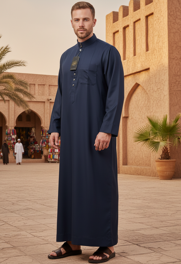 Navy Blue Saudi Thobe