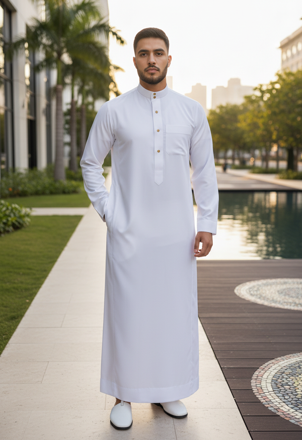 White Saudi Thobe