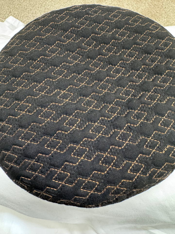 Classic Dual-Tone Square Stitch Topi – ATTIRE BY YUSUF